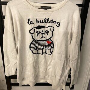 French Connection “Le Bulldog” Graphic Sweater – Size M